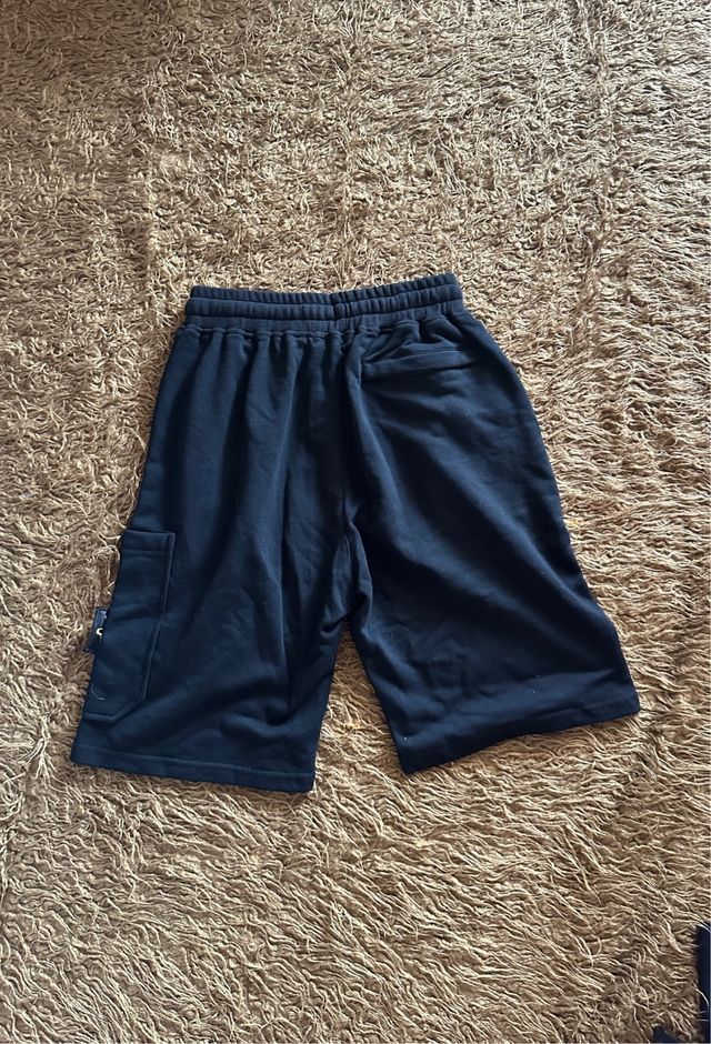 Stone Island Pantalón Corto Talla M Negro