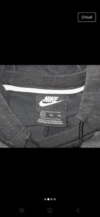 Felpa Nike Grigia e Nera