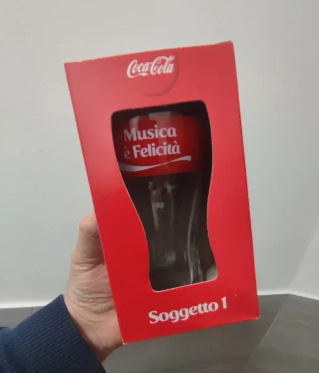 Set 6 Bicchieri Coca Cola Amore Musica Ritmo