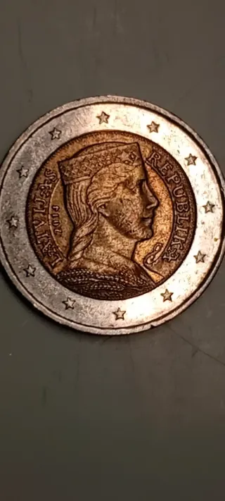 Moneda 2 euros Letonia 2014