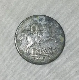 Moneda Diez Cent 1953 España