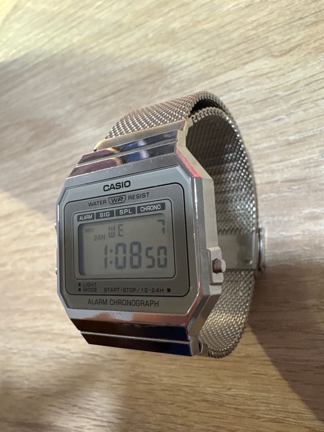 Reloj Casio A700WE Plata/Gris
