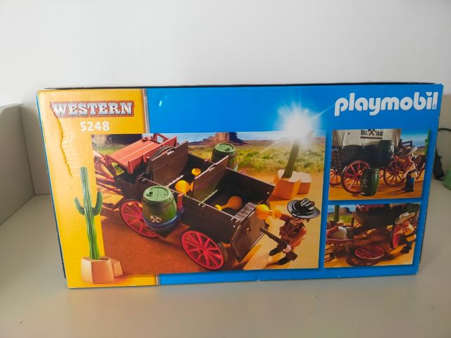 Lote Playmobil Western Carreta, Sheriff , caballos
