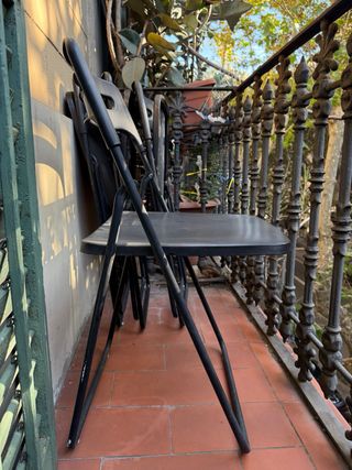 4 Sillas Plegables IKEA NISSE Negras