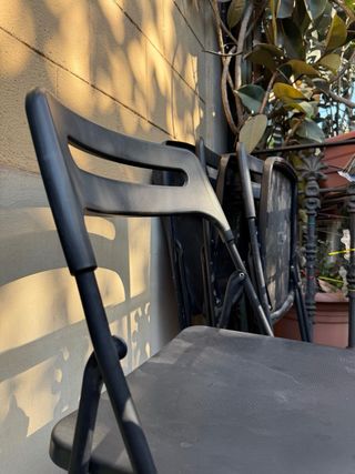 4 Sillas Plegables IKEA NISSE Negras