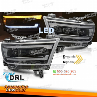 FAROS DELANTEROS LED PARA DODGE RAM 19-22