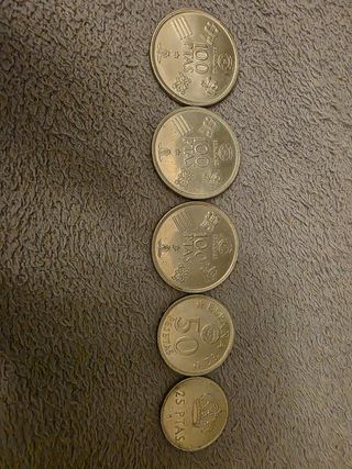 Monedas España 82 pack 4 + 1 