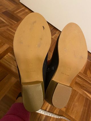 Botines tacón cuadrado azul marino Talla 38