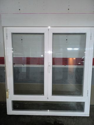 Ventana aluminio blanca doble cristal