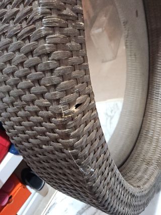 Espejo Redondo Ikea Melbu Ratán