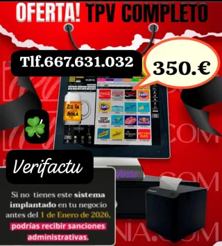 TPV Táctil Verifactu Completo 350€