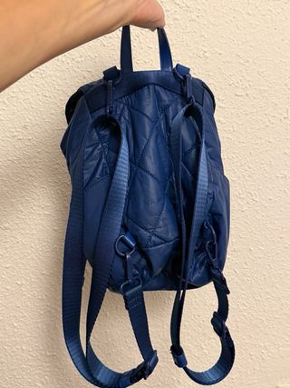 Mochila Desigual / azul alcochada pequeña