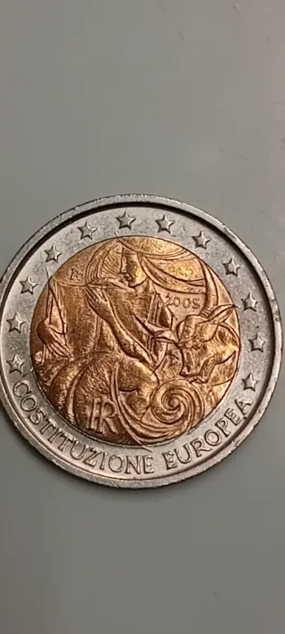 Moneda 2 euros Constitución Europea 2005