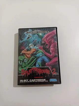 Juego Splatterhouse 2 Mega Drive con manual 