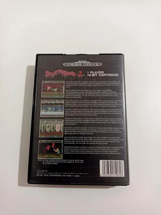 Juego Splatterhouse 2 Mega Drive con manual 