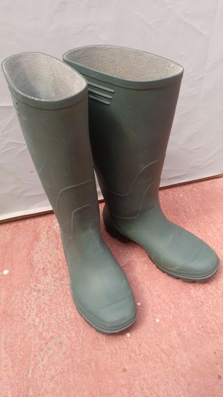 Botas de agua verdes caña alta