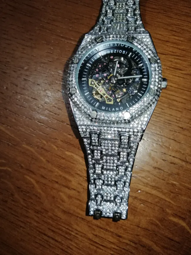 Orologio Preziosi Milano Argento Nero