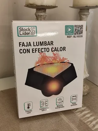 Faja lumbar con efecto calor y compresión óptima