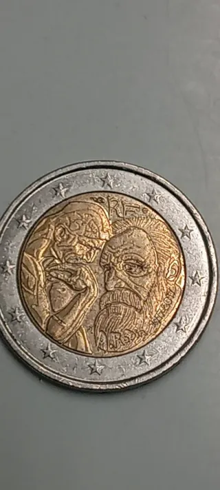 Moneda 2 euros Auguste Rodin
