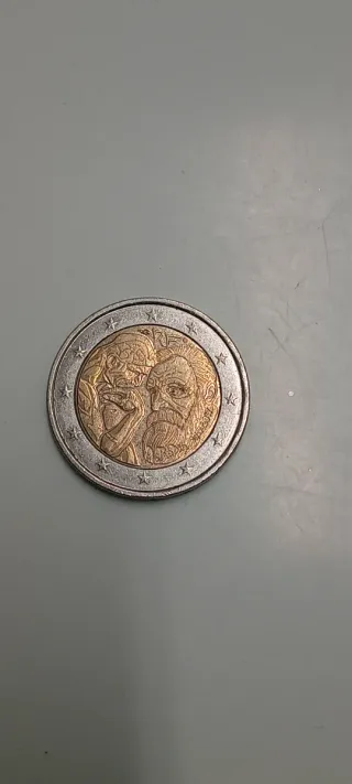 Moneda 2 euros Auguste Rodin
