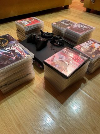 PS3 + 63 juegos + mando