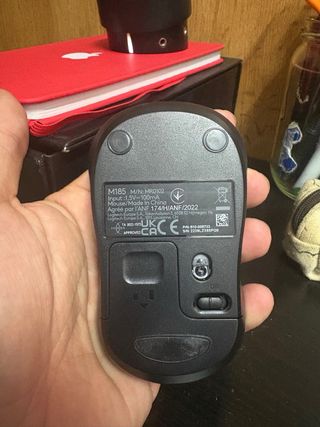 Ratón Logitech M185 Negro y Azul