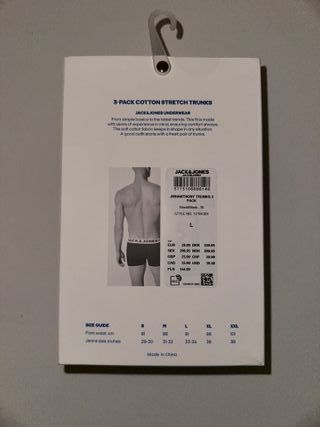 Pack 3 calzoncillos Jack & Jones – Talla L Nuevos