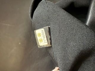 Borsa Chanel in pelle imbottita nera. 