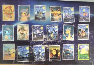 Set carte Pokémon Fan Art Van Gogh
