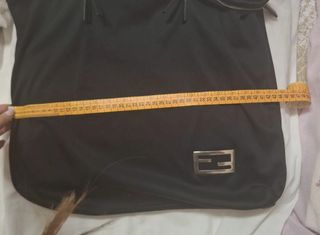 Maxi shopper Fendi in neoprene and leather