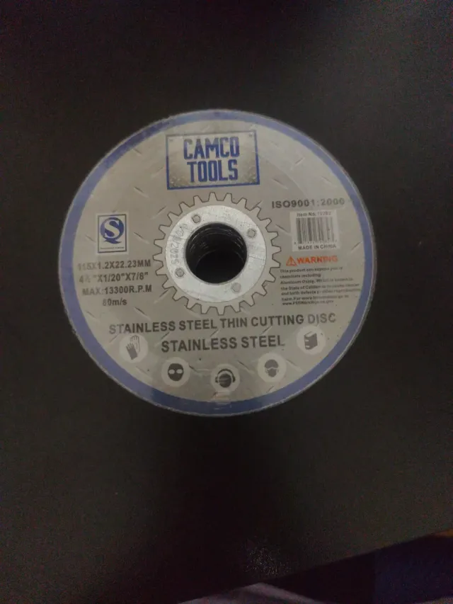 5 dischi di taglio fine in acciaio inossidabile 115mm