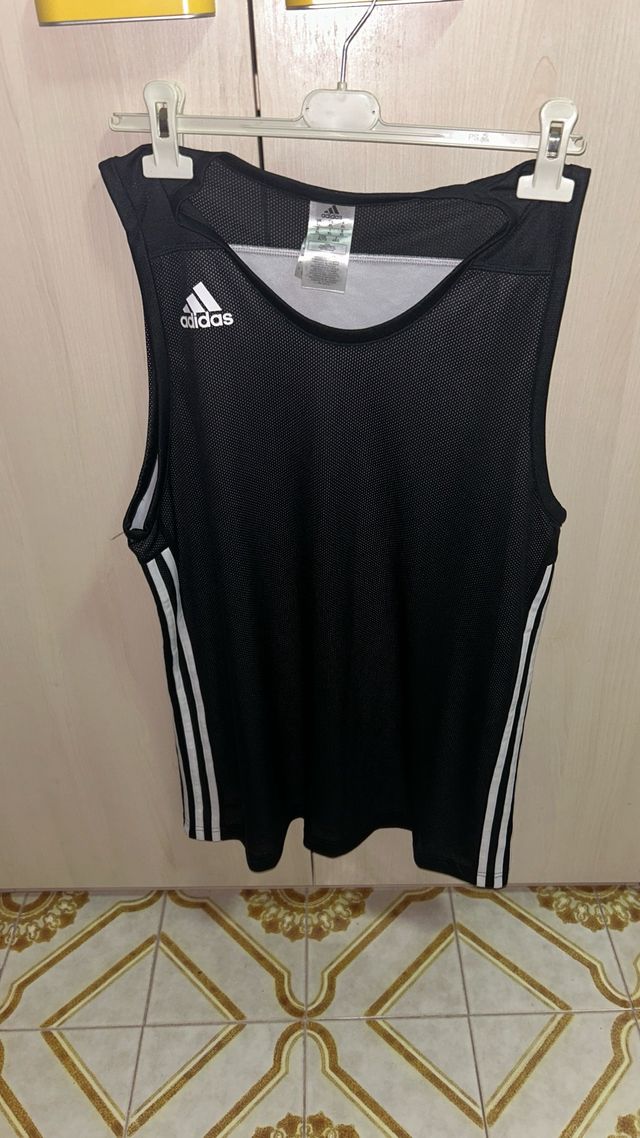 Canotta Adidas Basket Nera