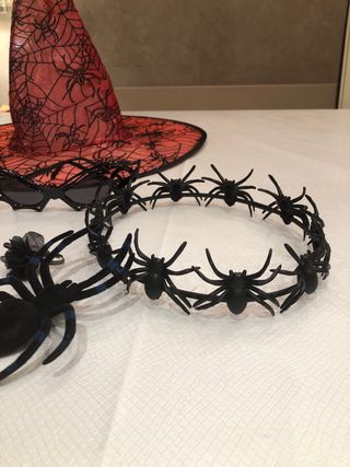 Lote Halloween: Sombrero, Gafas y Arañas