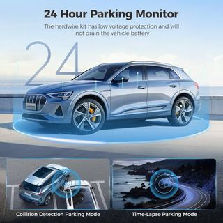 AZDOME M01 Dashcam Cámara Coche Frontal y Trasera