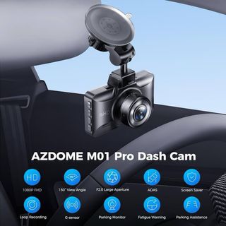 AZDOME M01 Dashcam Cámara Coche Frontal y Trasera