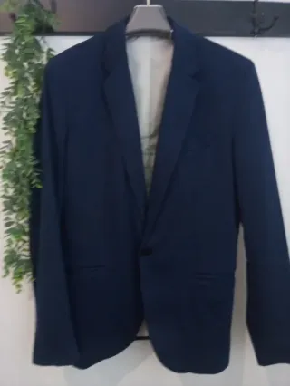 Blazer Zara Azul Talla L