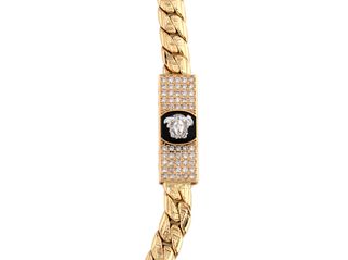 cadena oro 18k con piedra 35cm