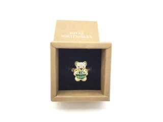 anillo oro 18k con circonita