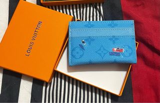 Tarjetero Louis Vuitton monogram doble | Azul pool
