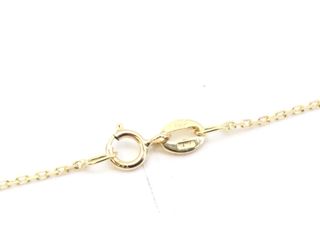 collar oro 18k con piedra con diamante de laboratorio 19.5cm