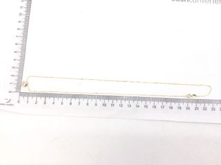 collar oro 18k con piedra con diamante de laboratorio 19.5cm