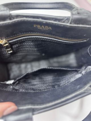 Bolso Prada Negro Cuero