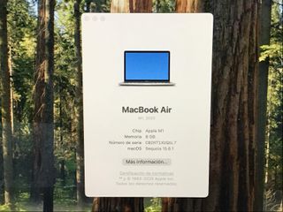 portatil apple apple macbook air m1 8-core 3.2/7 13 (2020) (a2337)
