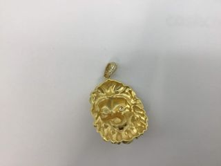 colgante oro 18k con piedra con circonita
