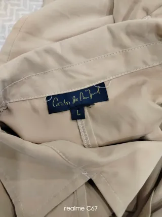 Lote gabardina y zapatillas loneta mujer