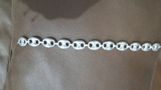 Pulsera Plata Tejido Gucci 
