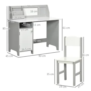 Set Tavolo e Sedie per Bambini 5+ Anni in Legno co