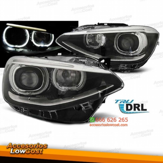 FAROS OJOS DE ANGEL CON LUZ DIURNA LED PARA BMW S