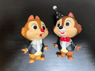 Statuette Disney alla moda di Chip and Chop