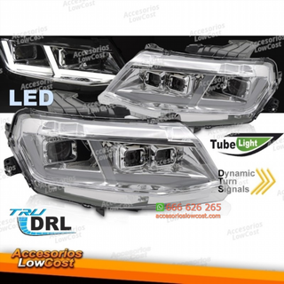 FAROS DELANTEROS PARA CHEVROLET CAMARO 16-18 LED